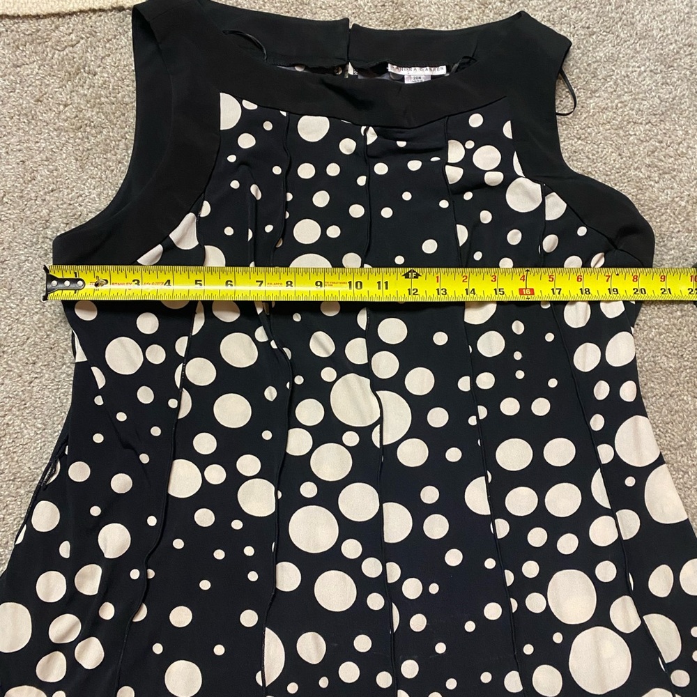 Sandra Darren Dress - Black and Cream Polka Dots - Picture 4 of 5